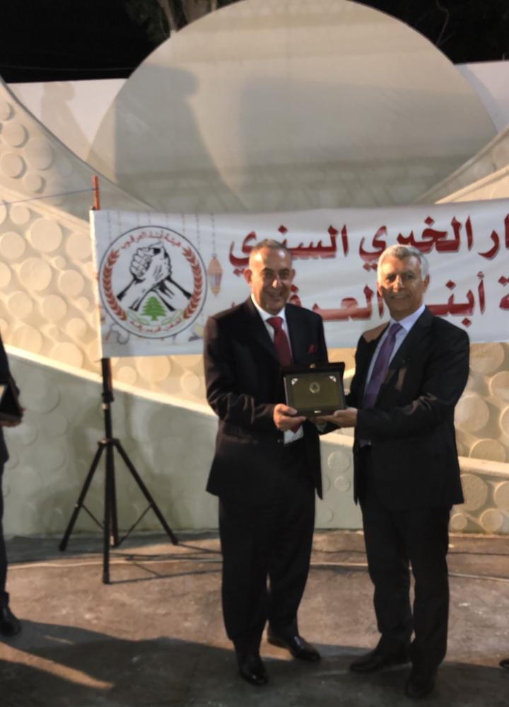 للمناضل عبد الله عبد الحميد في إفطار رمضاني في الحاصباني..