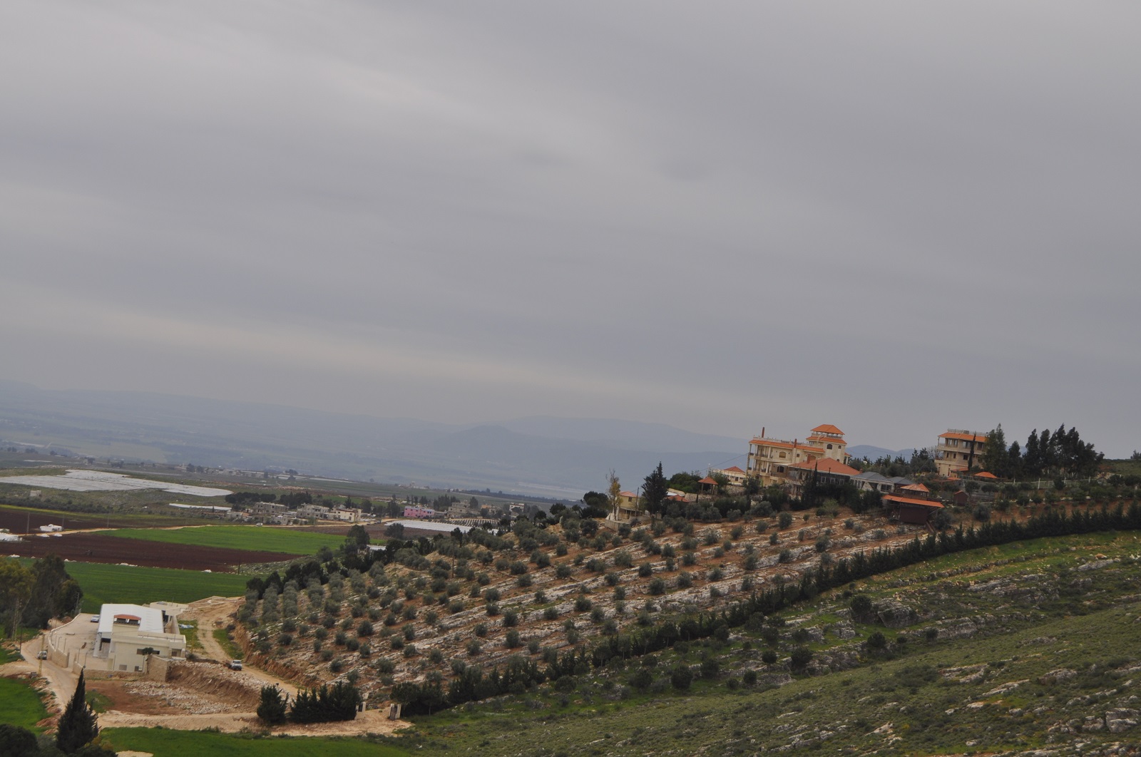 دارة رجل الأعمال  محمد الصفاوي ويبدو مصنع مياه الصفاوي في أسفل الصورة