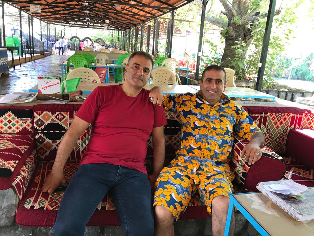 صاحب منتزه نبع الوزاني السيد أسعد عبدالله وشريكه فادي عواضة