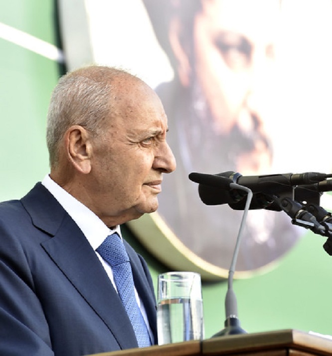 رئيس المجلس النيابي رئيس حركة أمل نبيه بري