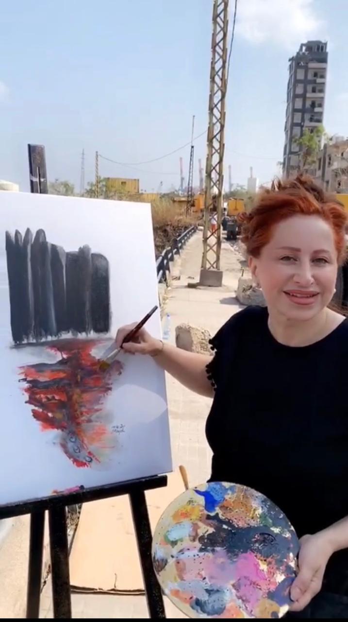 الفنانة التشكيلية مجد رمضان