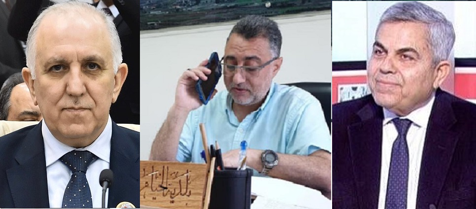 النائب حكمت ديب، رئيس بلدية الخيام المهندس عدنان عليان، وزير الداخلية والبلديات العميد محمد فهمي