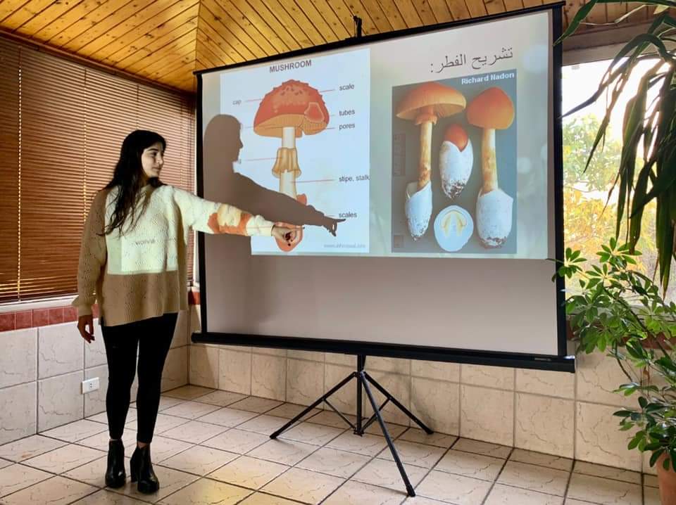 الباحثة الشابة ساندرا سليمان وأنواع فطريات مكتشفة