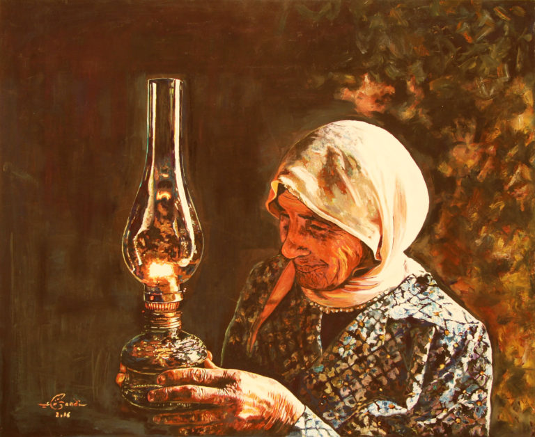 بريشة الشاعر والتشكيلي غاندي بو دياب (2016)