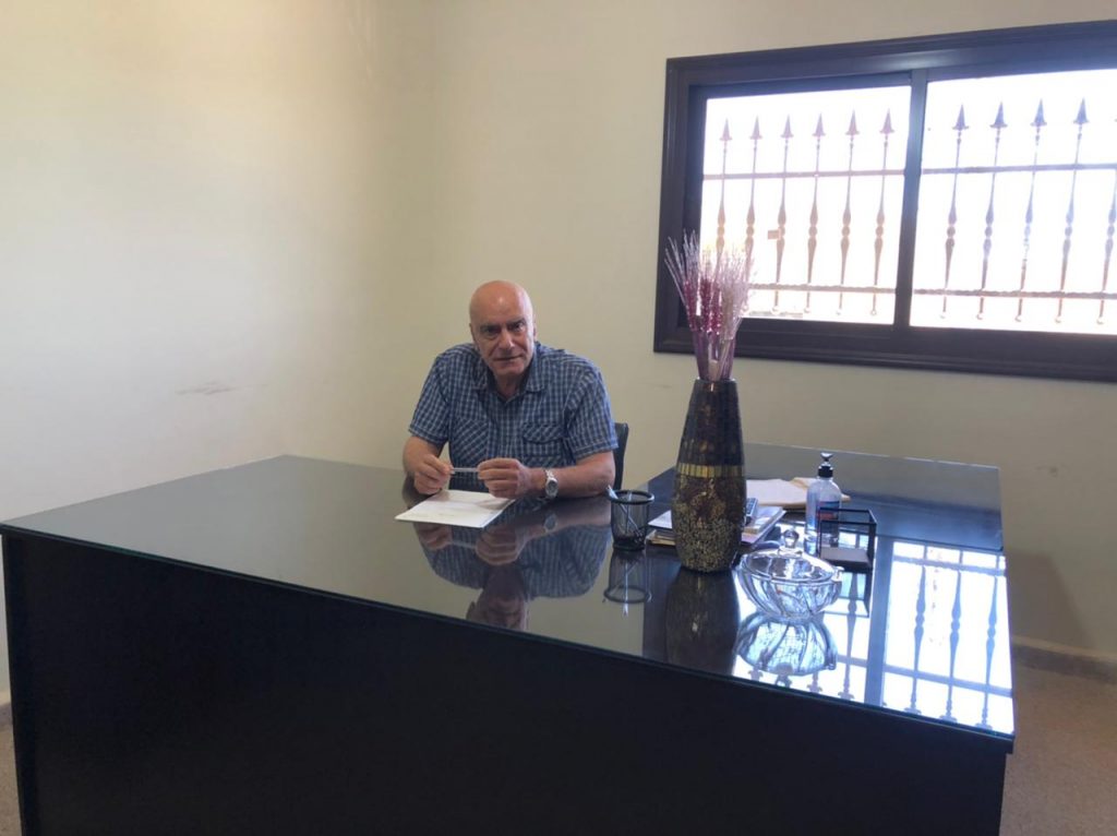 رئيس بلدية الزرازير الرائد المتقاعد طعان حبشي