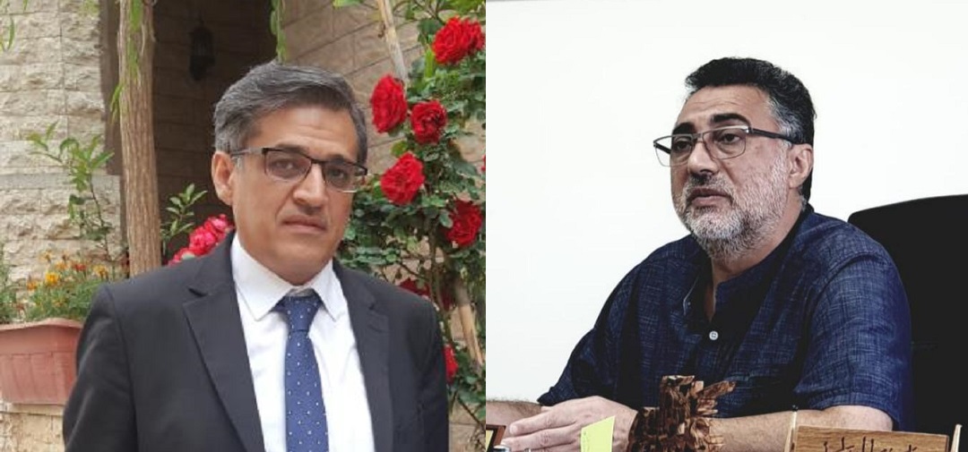 رئيس بلدية الخيام المهندس عدنان عليان والمحامي خليل ادريس عضو المجلس البلدي 