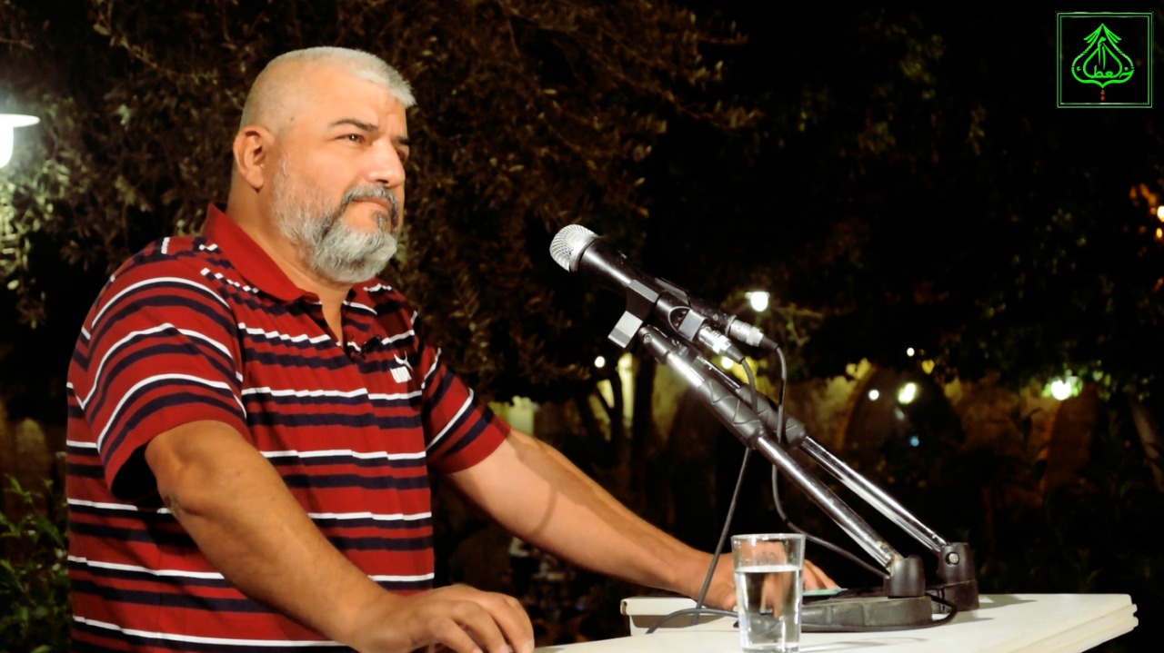 الاستاذ فريد غيث اصرّ ان يلقي كلمة في هذه المناسبة