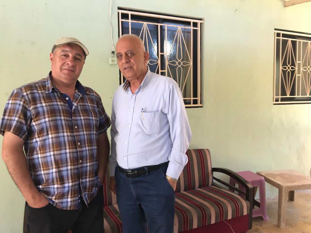 الفنان اسعد السباعي مع الزميل فؤاد رمضان