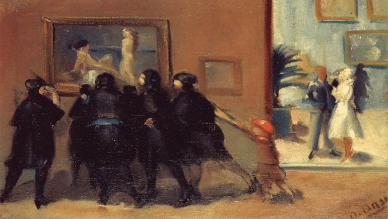 عمر الأنسي، في المعرض، 1932