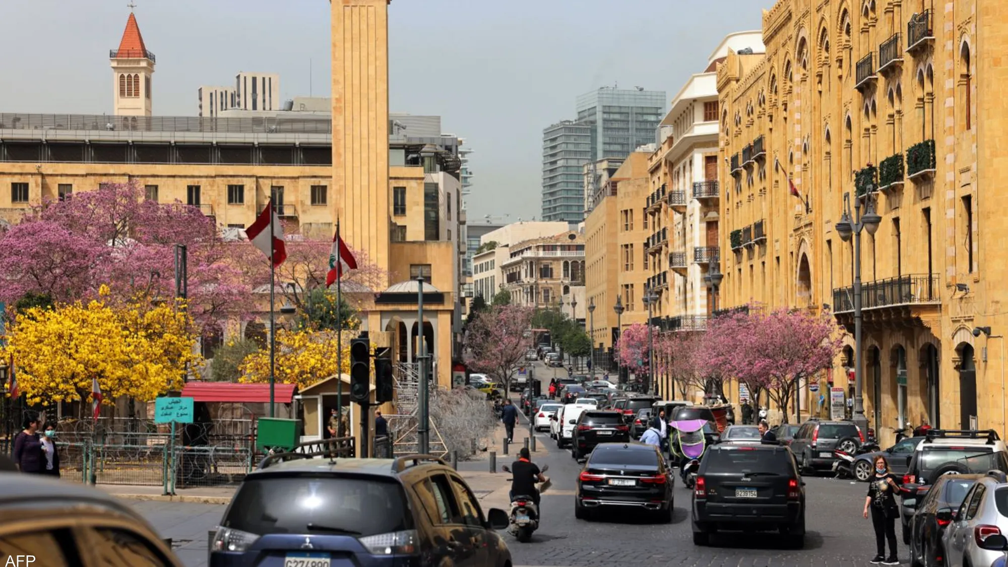 جانب من العاصمة اللبنانية بيروت