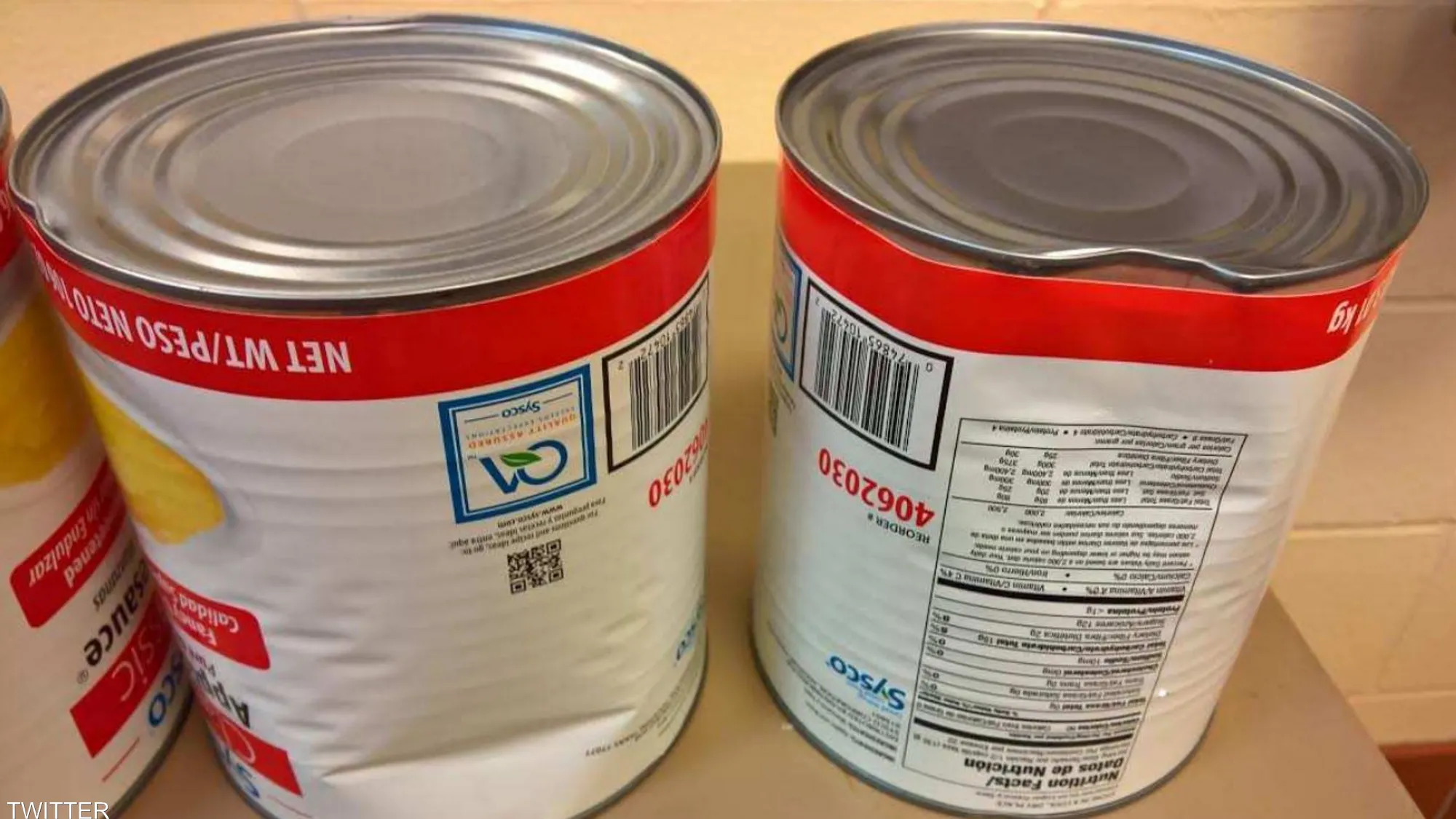 مخاطر للمعلبات المنبعجة