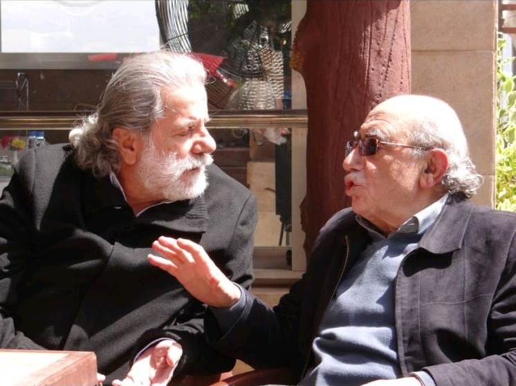 الشاعر حسن عبدالله والفنان مارسيل خليفة