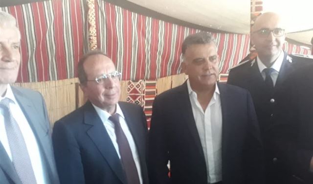 صورة تجمع اللواء ابراهيم بالنائب جميل السيّد ورئيس بلدية بعلبك العميد حسين اللقيس