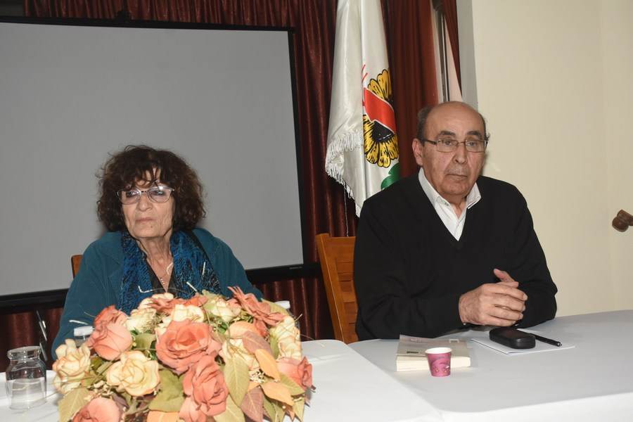 الكاتب نصري الصايغ والكاتبة يسرى مقدّم