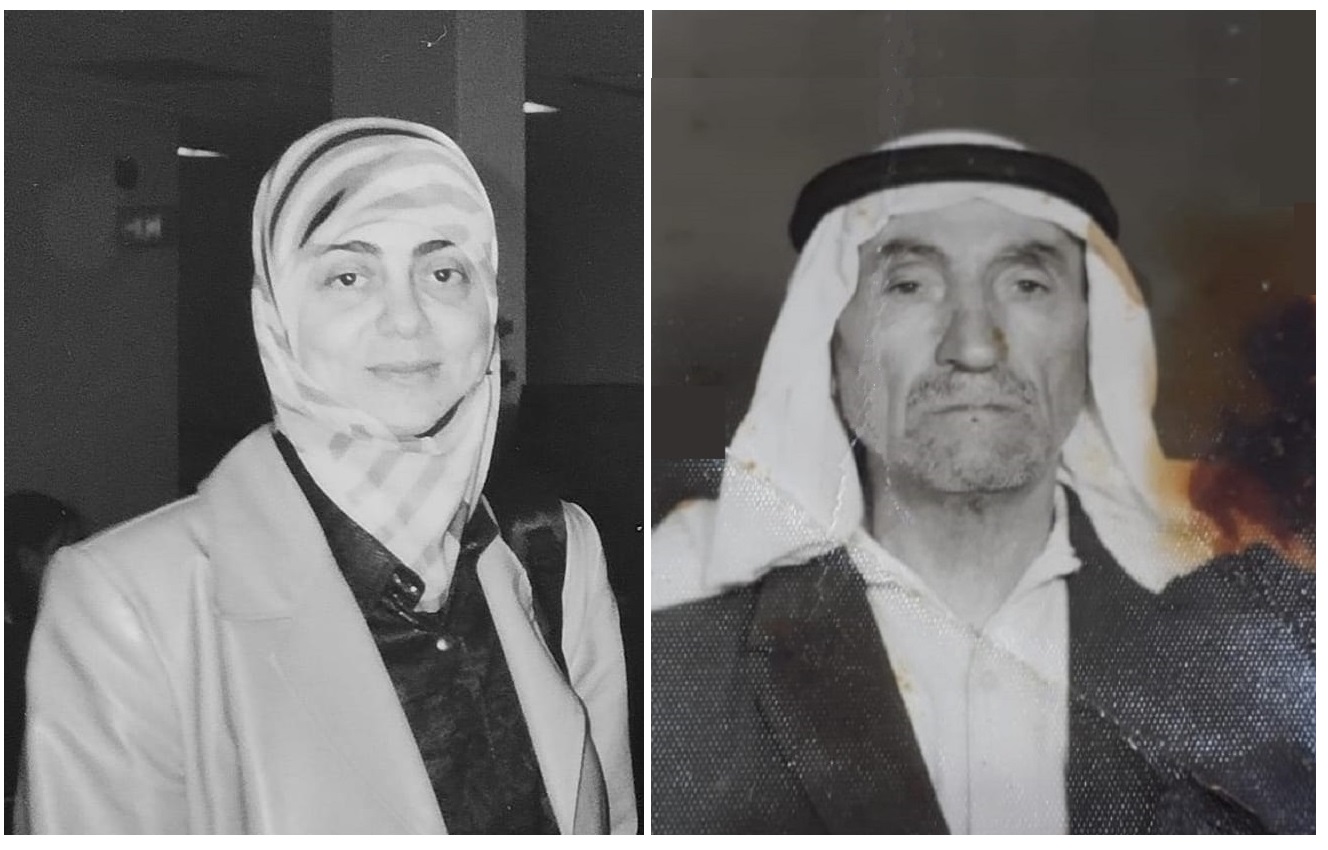 المرحوم الحاج علي سلمان نصّار وحفيدته هيفاء