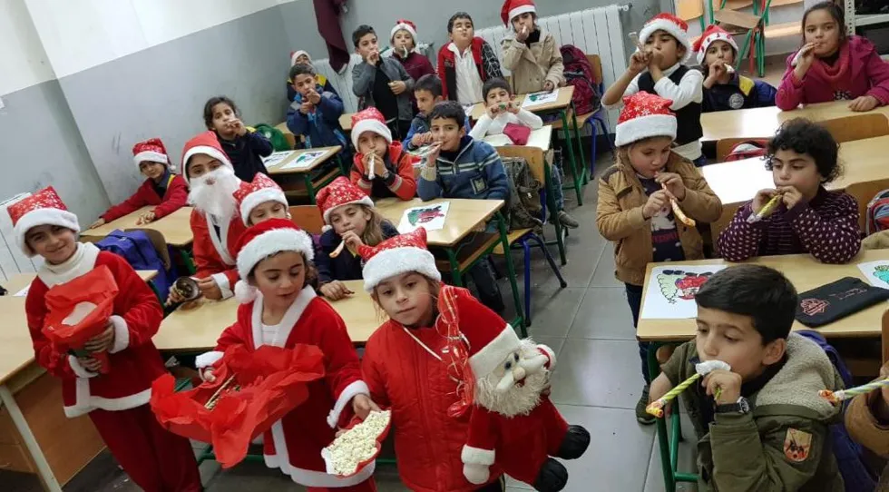 أحد الأنشطة خلال عيد الميلاد