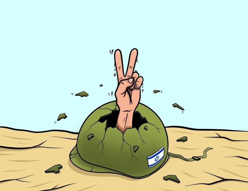 رُسِمت صور الكاريكاتور الساخرة بحق قادة الكيان والجيش والناطق العسكري بإسمه ، الذي إشتهر بالمراوغة والكذب والتهرب من الأسئلة المحرجة حول إخفاقات الجيش والتعثر السياسي والأمني