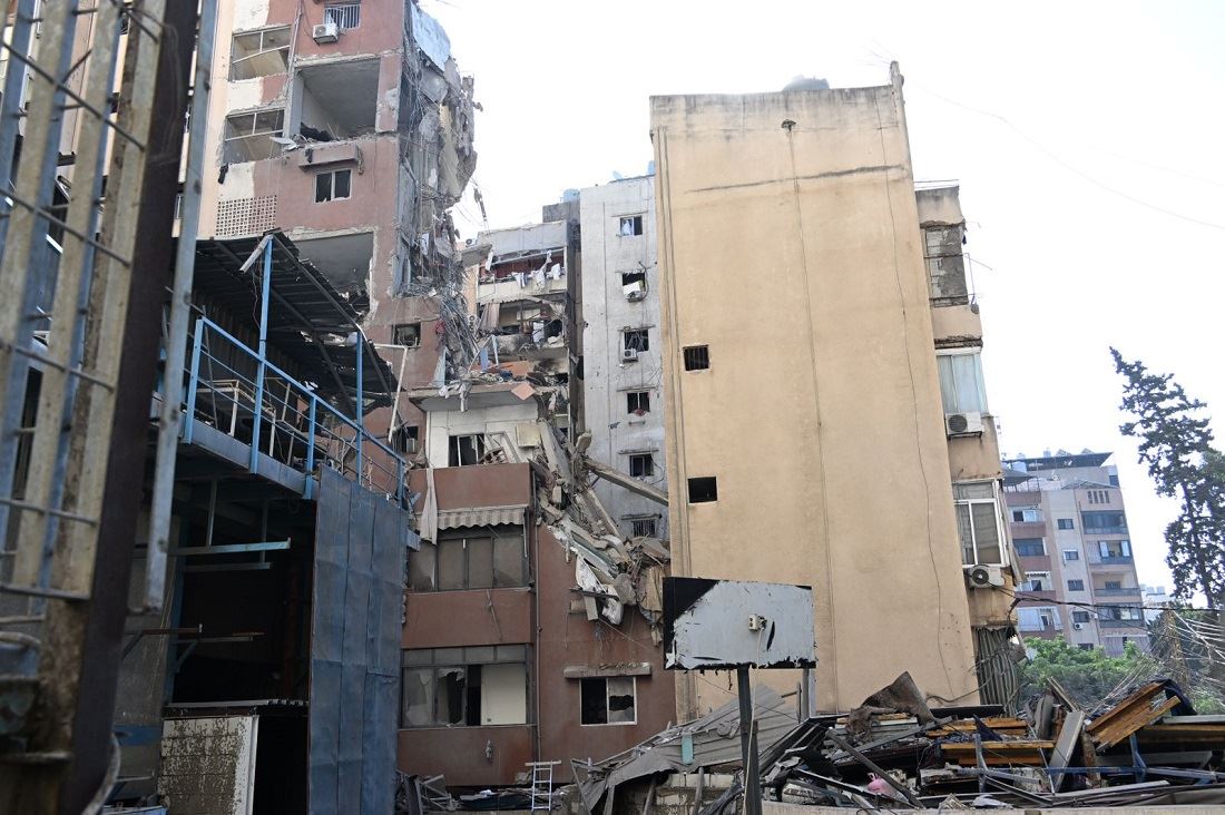 المبنى المُستهدف في الضاحية