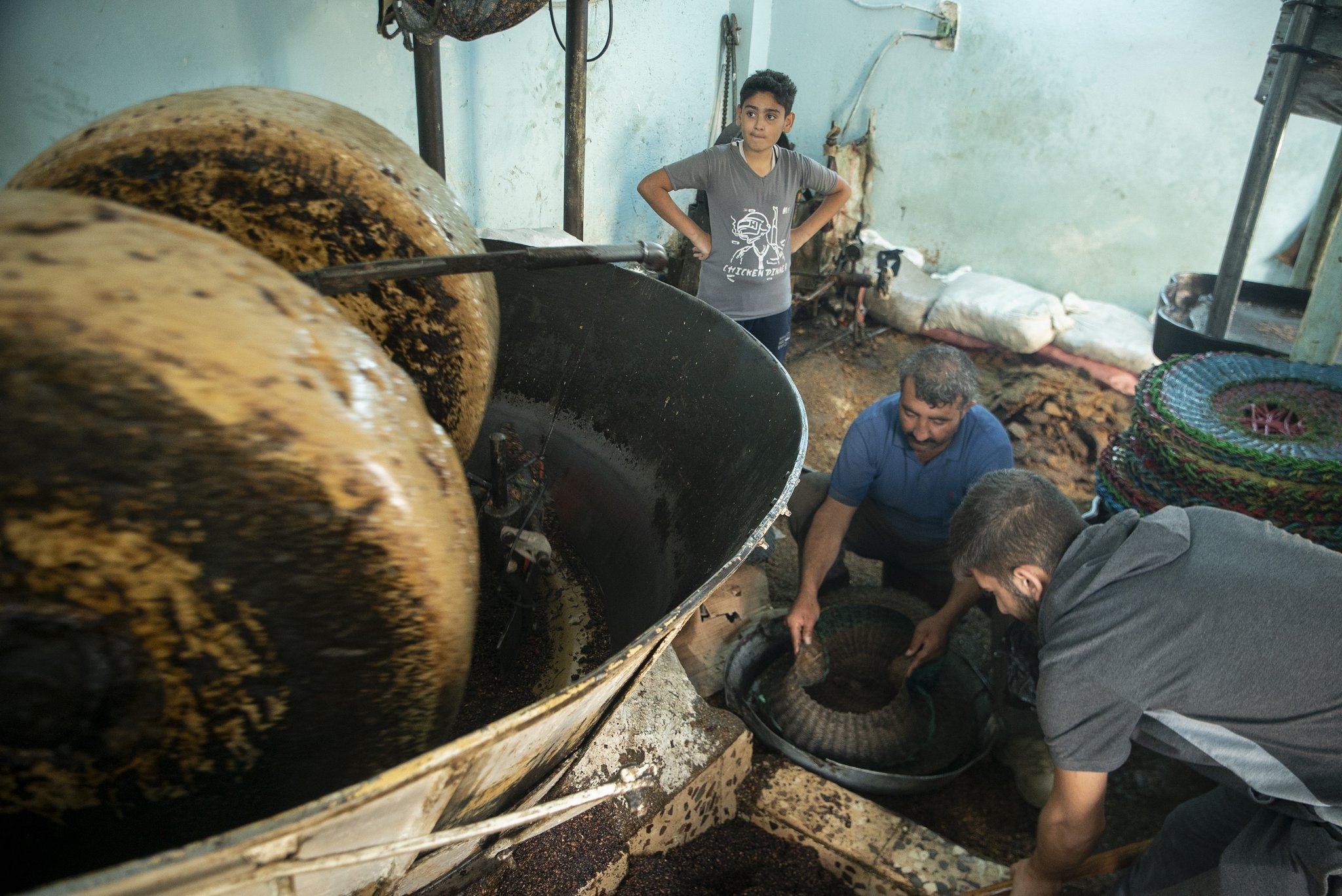 معصرة زيت تقليدية في الكورة 