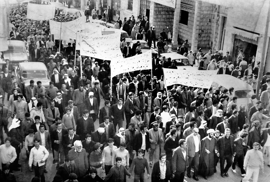 تظاهرة مزارعي التبغ في النبطية العام 1973