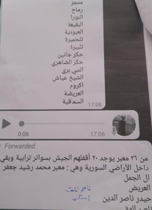 معابر التهريب في الهرمل (المصدر: المحامي علي عباس) 