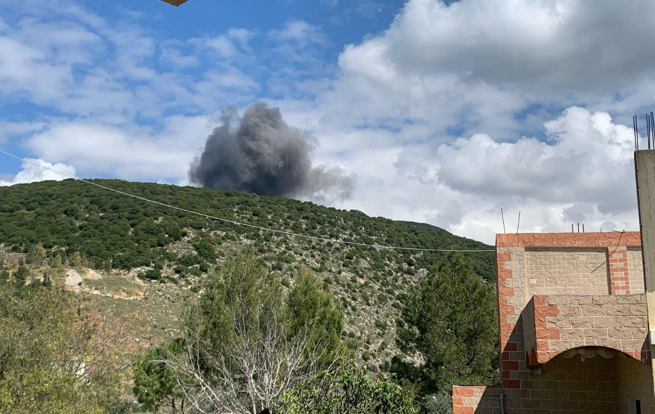 غارة على أطراف بلدة كفرملكي قضاء صيدا