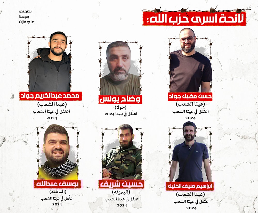  لائحة أسرى حزب الله