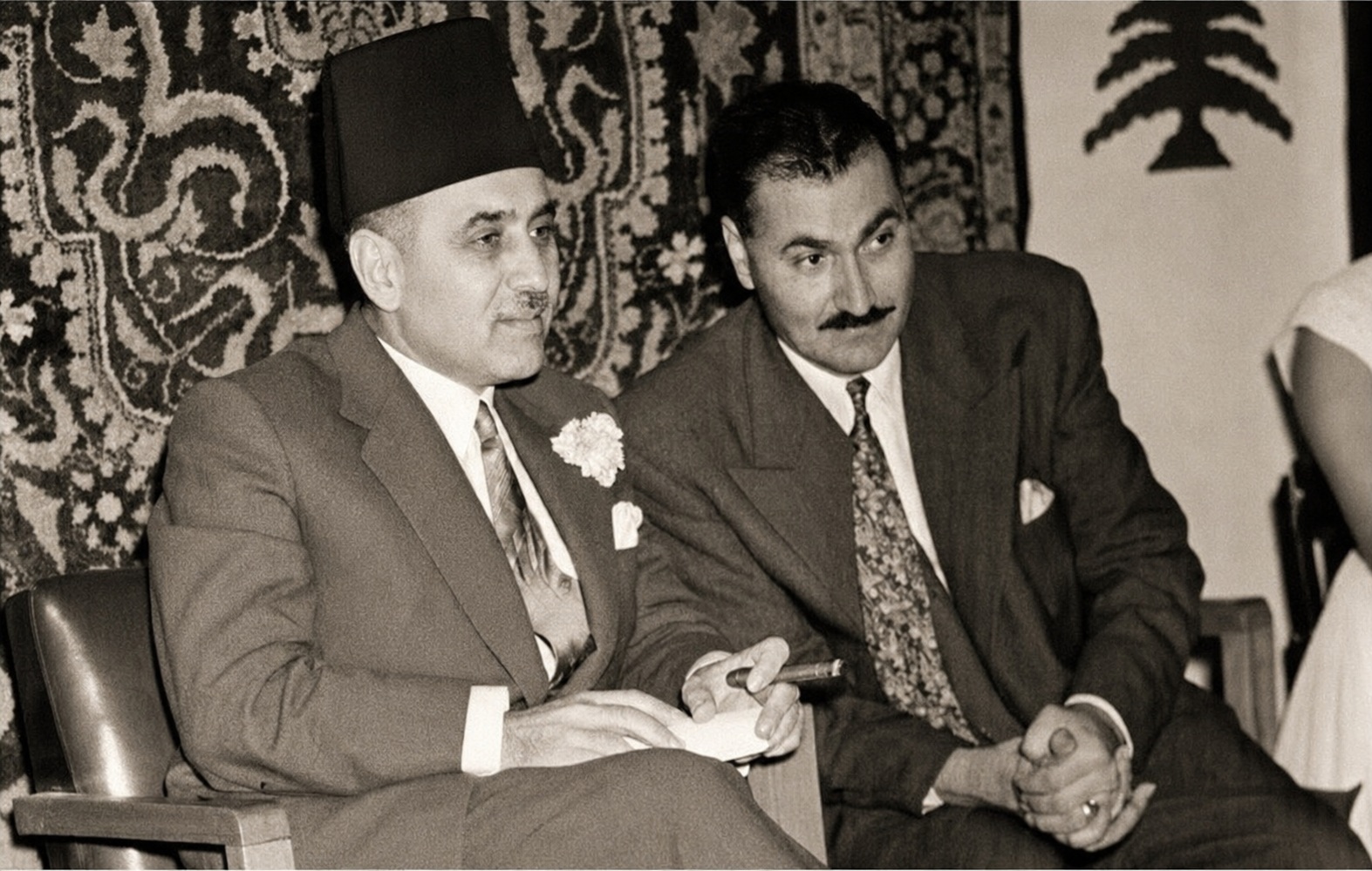 لبيب غلمية والرئيس صائب سلام