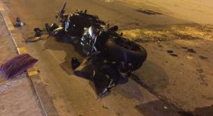 إصابة سوريين بحادث مع دراجتهما النارية