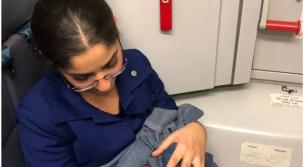 سيدة تلد طفتلها على متن خطوط طيران الشرق الأوسط