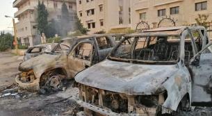 بعد اشكال يونين.. حرق سيارات!