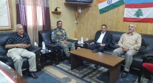 القائمقام احمد الكريدي يعزّي الكتيبة الهندية