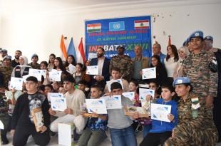 اختتام دورة تخاطب بالإنجليزية نفّذتها الكتيبة الهندية لطلاب من قرى كفرشوبا وكفرحمام والهبّارية