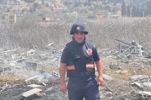 أسامة  فرحات،  المتطوع في الدفاع المدني اللبناني، شهيداً على أرض الجنوب