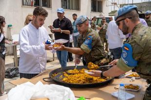 الكتيبة الإسبانية تستأنف  في مرجعيون تعزيز التبادل الثقافي عبر فن الطهو
