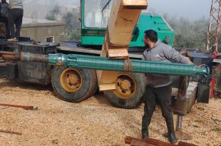 مضخة مياه من الصليب الأحمر الدولي إلى مزرعة حلتا