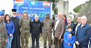 الكتيبة الهندية تنظّم نشاطًا بيئيًا لزراعة الأشجار في راشيا الفخار تعزيزًا للتعاون اللبناني – الهندي