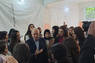 زيارة وزارية وأممية إلى مدرسة وطى المصيطبة: بالتعاون مع مؤسسة عامل